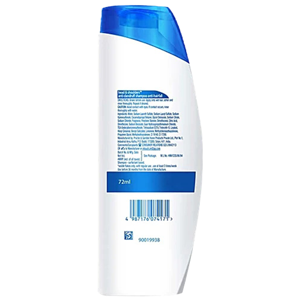 Head & Shoulders Anti-Dandruff Shampoo - Anti Hairfall, 72 ml - Image 2