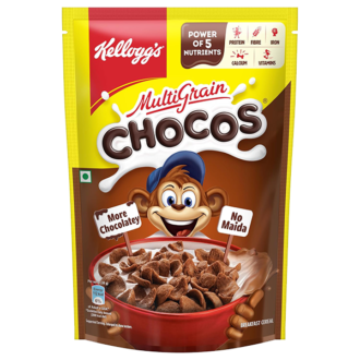 Kelloggs Multigrain Chocos Chocolate Breakfast Cereal 385g