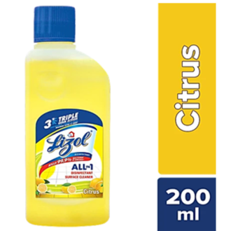 Lizol Citrus Disinfectant Surface Cleaner 200 ml