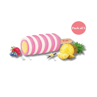Spiral Wildberry Vanilla and Pineapple Ice Cream 60ml