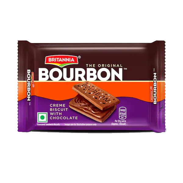 Britannia Bourbon The Original Chocolate Cream Biscuits 60g