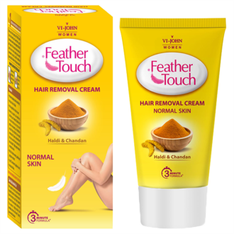 Feather Touch Haldi Chandan Hair Removal Cream for Normal Skin 3min Formula