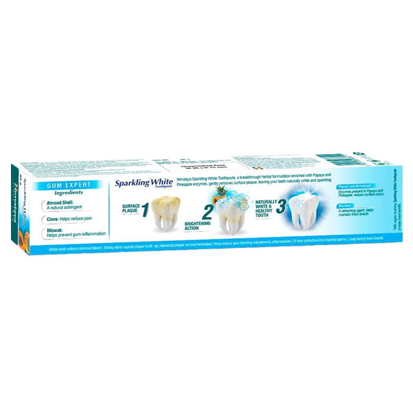 Himalaya Sparkling White Toothpaste For Whiter & Stronger Teeth - Image 2